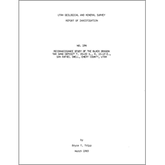 Report of Investigation 194, Report of Investigation-194, RI 194, RI194, tripp, bryce, bryce t., b.t., b. t., bt